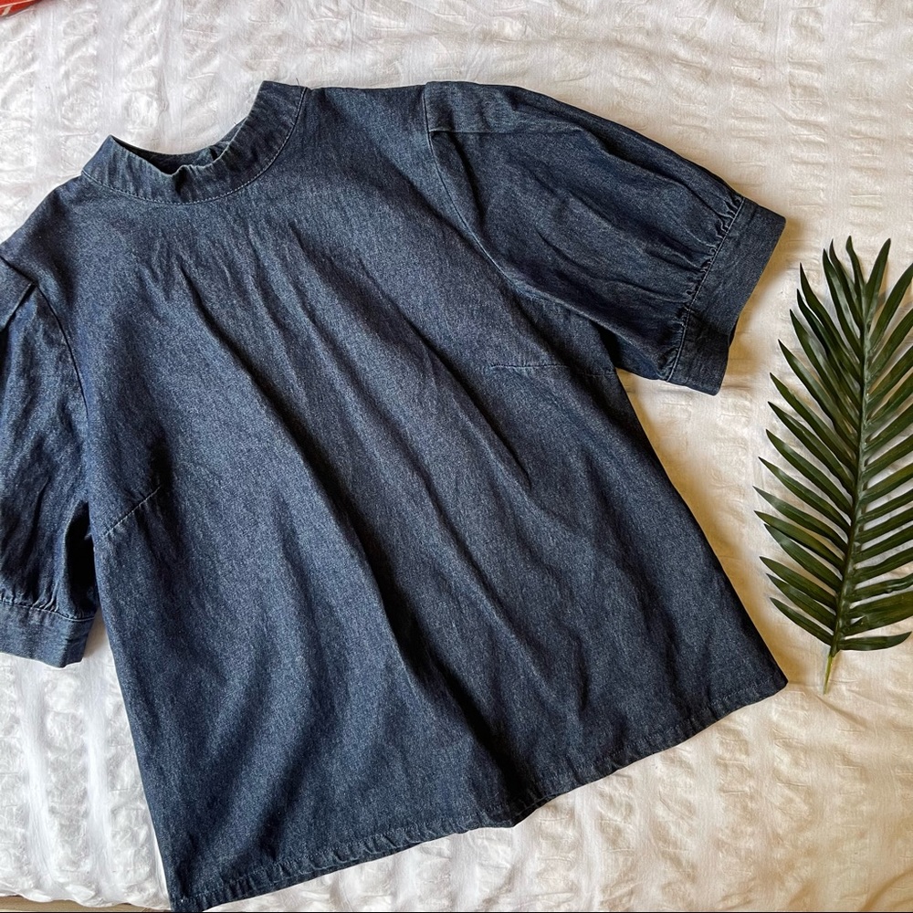 Who What Wear Denim Top Size M